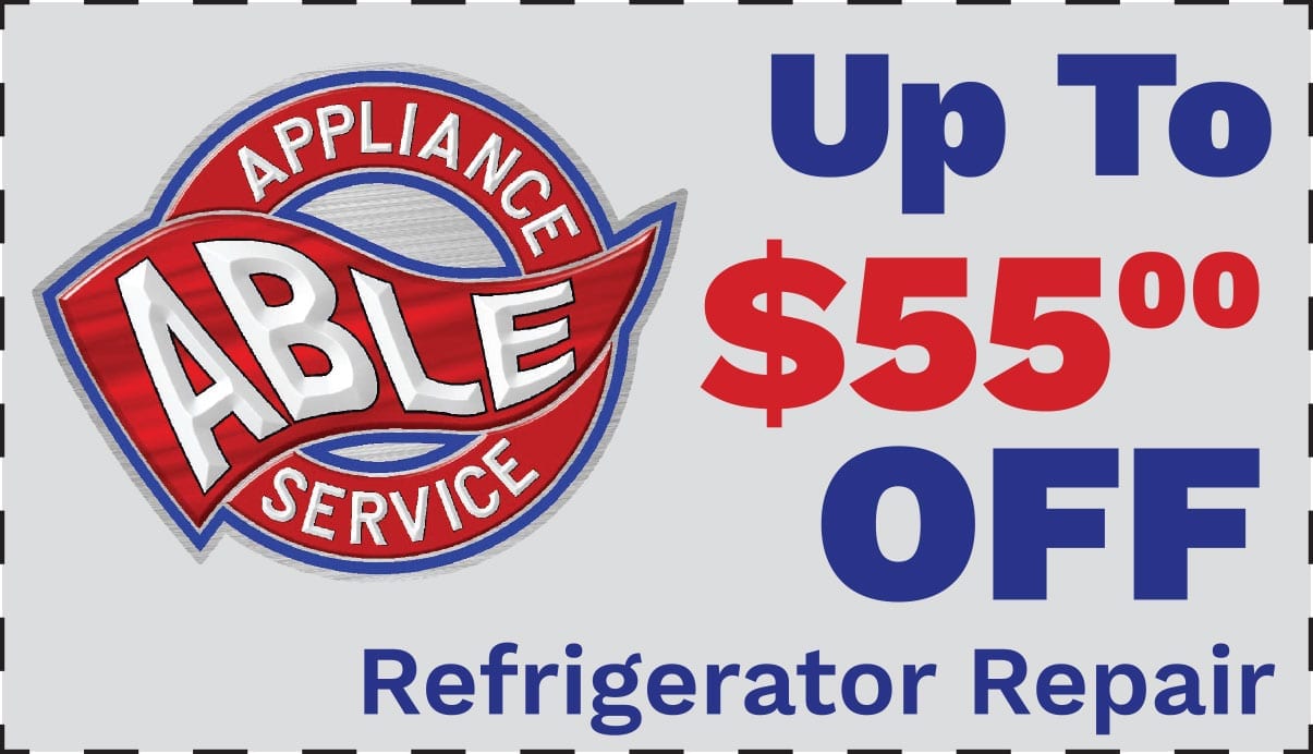 Appliance Repair Discount Coupons in Bristow Able Appliance Service